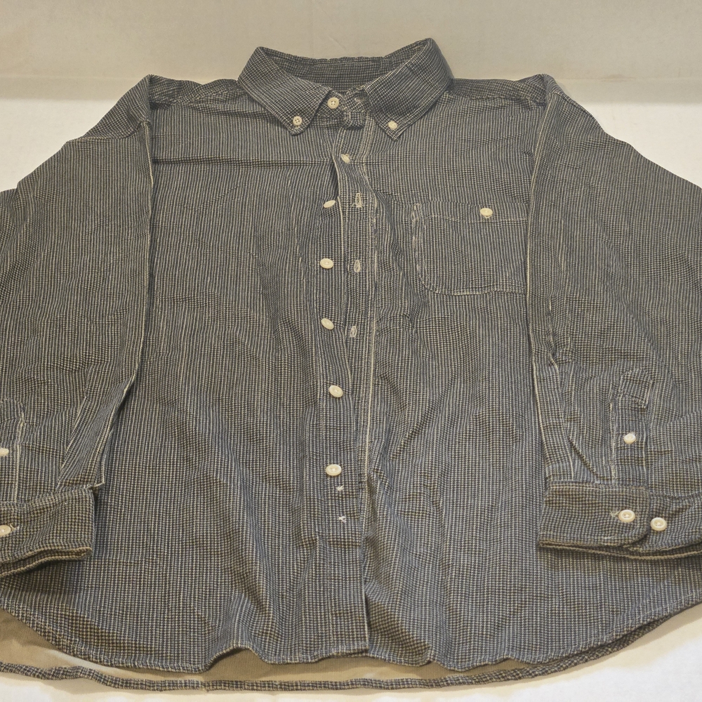 Men's Casual Button Down Shirt - Black